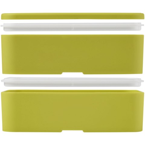 MIYO dwupoziomowe pudełko na lunch limonka, limonka, biały MIYO dwupoziomowe pudełko na lunch limonka, limonka, biały