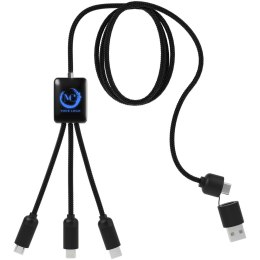 SCX.design C28 długi kabel do łądowania 5 w 1 niebieski, czarny