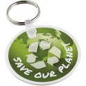 Tait łańcuch do kluczy z recyklingu w kształcie koła biały