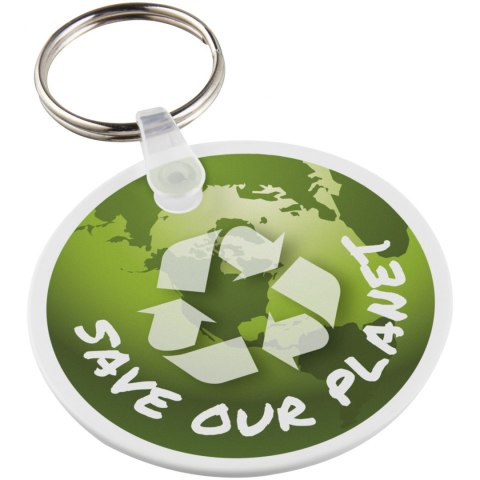 Tait łańcuch do kluczy z recyklingu w kształcie koła biały Tait łańcuch do kluczy z recyklingu w kształcie koła biały