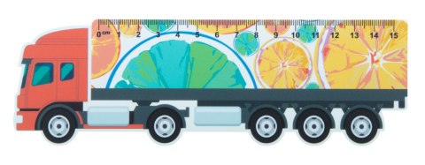 Trucker 15 linijka 15cm, ciężarówka Trucker 15 linijka 15cm, ciężarówka