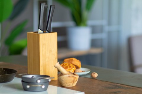 Santoku bambusowy blok na noże Santoku bambusowy blok na noże