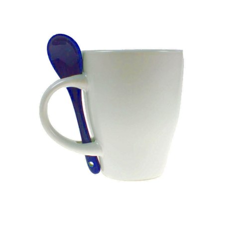 Kubek ceramiczny 300 ml z łyżeczką Kubek ceramiczny 300 ml z łyżeczką