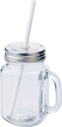 Słoik do picia 480 ml ze słomką Słoik do picia 480 ml ze słomką