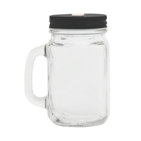 Słoik do picia 500 ml ze słomką Słoik do picia 500 ml ze słomką