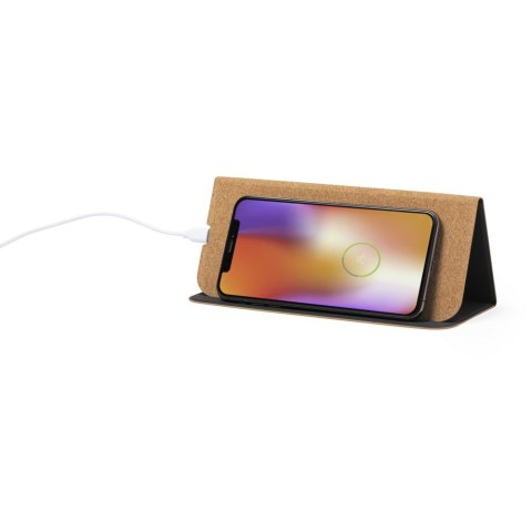 Korkowa podkładka pod mysz, ładowarka bezprzewodowa 5W, stojak na telefon Korkowa podkładka pod mysz, ładowarka bezprzewodowa 5W, stojak na telefon