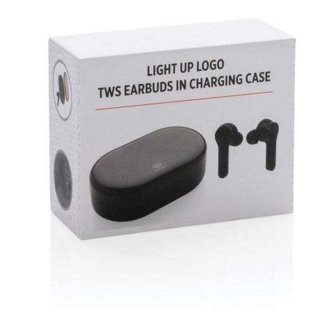Bezprzewodowe słuchawki douszne TWS Light Up Logo Bezprzewodowe słuchawki douszne TWS Light Up Logo