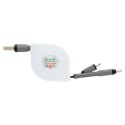 Zwijany kabel do ładowania i synchronizacji 3 w 1 Zwijany kabel do ładowania i synchronizacji 3 w 1