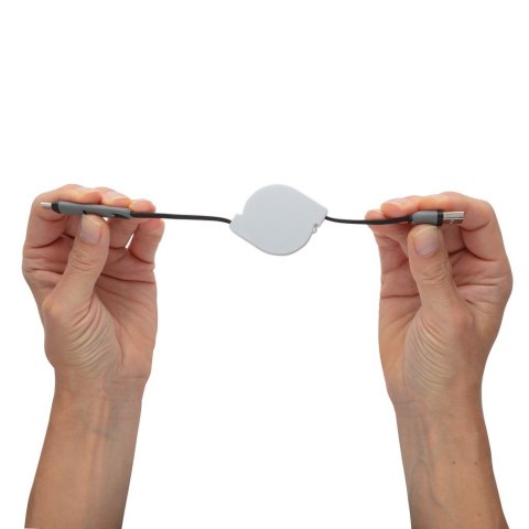 Zwijany kabel do ładowania i synchronizacji 3 w 1 Zwijany kabel do ładowania i synchronizacji 3 w 1
