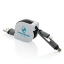 Zwijany kabel do ładowania i synchronizacji 3 w 1 Zwijany kabel do ładowania i synchronizacji 3 w 1