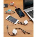 Zwijany kabel do ładowania i synchronizacji 3 w 1 Zwijany kabel do ładowania i synchronizacji 3 w 1