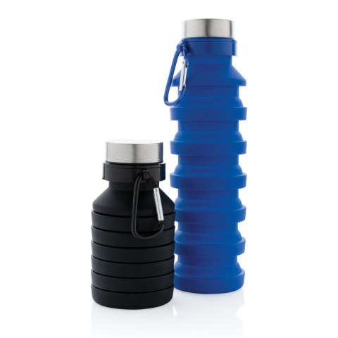 Składana butelka sportowa 550 ml z karabińczykiem Składana butelka sportowa 550 ml z karabińczykiem