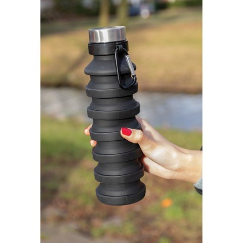 Składana butelka sportowa 550 ml z karabińczykiem Składana butelka sportowa 550 ml z karabińczykiem