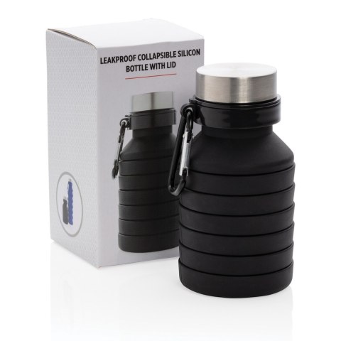 Składana butelka sportowa 550 ml z karabińczykiem Składana butelka sportowa 550 ml z karabińczykiem