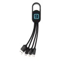Kabel do ładowania 4 w 1 z karabińczykiem Kabel do ładowania 4 w 1 z karabińczykiem