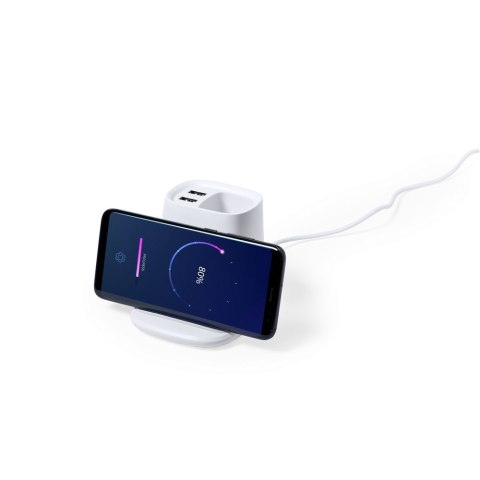 Ładowarka bezprzewodowa 5W, hub USB, pojemnik na przybory do pisania, stojak na telefon Ładowarka bezprzewodowa 5W, hub USB, pojemnik na przybory do pisania, stojak na telefon