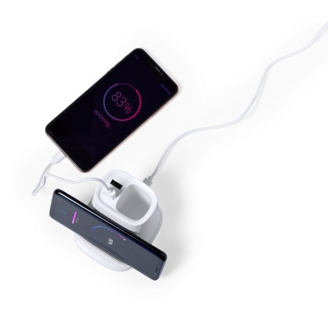 Ładowarka bezprzewodowa 5W, hub USB, pojemnik na przybory do pisania, stojak na telefon Ładowarka bezprzewodowa 5W, hub USB, pojemnik na przybory do pisania, stojak na telefon