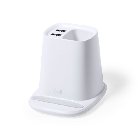 Ładowarka bezprzewodowa 5W, hub USB, pojemnik na przybory do pisania, stojak na telefon Ładowarka bezprzewodowa 5W, hub USB, pojemnik na przybory do pisania, stojak na telefon