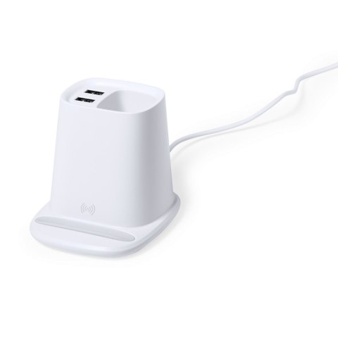 Ładowarka bezprzewodowa 5W, hub USB, pojemnik na przybory do pisania, stojak na telefon Ładowarka bezprzewodowa 5W, hub USB, pojemnik na przybory do pisania, stojak na telefon