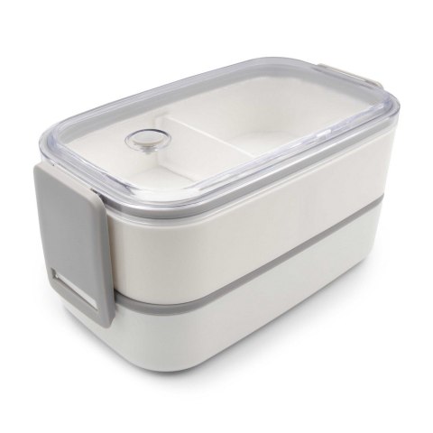 Pudełka śniadaniowe 2 w 1, 2x700 ml, sztućce | Cash Pudełka śniadaniowe 2 w 1, 2x700 ml, sztućce | Cash