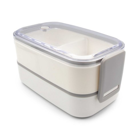 Pudełka śniadaniowe 2 w 1, 2x700 ml, sztućce | Cash Pudełka śniadaniowe 2 w 1, 2x700 ml, sztućce | Cash