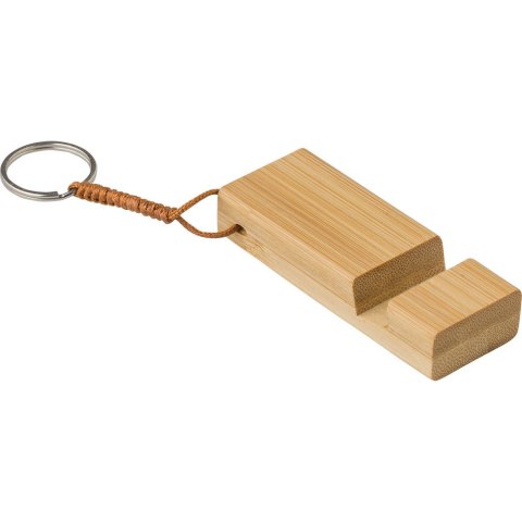 Bambusowy brelok do kluczy, stojak na telefon Bambusowy brelok do kluczy, stojak na telefon
