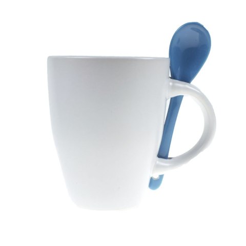 Kubek ceramiczny 300 ml z łyżeczką Kubek ceramiczny 300 ml z łyżeczką