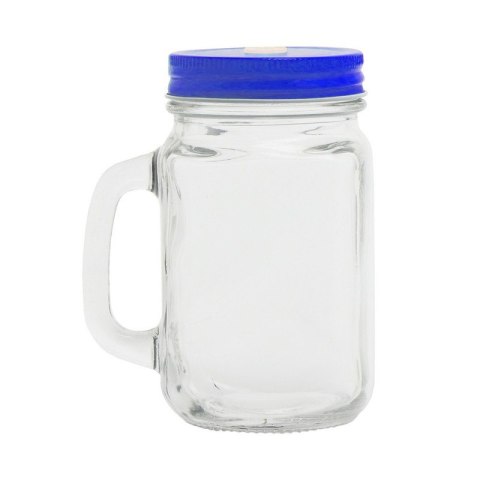 Słoik do picia 500 ml ze słomką Słoik do picia 500 ml ze słomką
