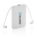 Power bank 5000 mAh, zintegrowany kabel 3 w 1 Power bank 5000 mAh, zintegrowany kabel 3 w 1