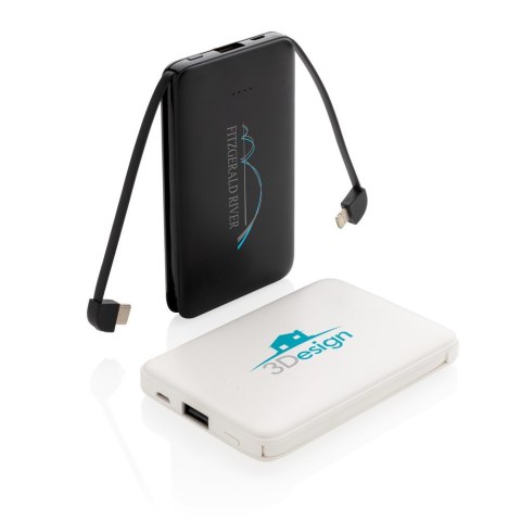 Power bank 5000 mAh, zintegrowany kabel 3 w 1 Power bank 5000 mAh, zintegrowany kabel 3 w 1