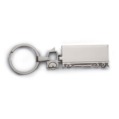Brelok ciężarówka. Metal srebrny Brelok ciężarówka. Metal srebrny