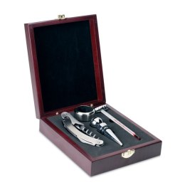Elegancki komplet do wina srebrny