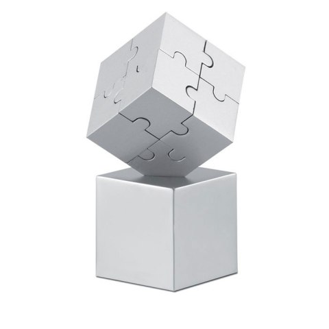 Magnetyczne puzzle 3D srebrny mat Magnetyczne puzzle 3D srebrny mat