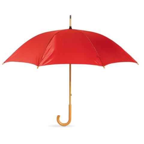 Parasol z drewnianą rączką czerwony Parasol z drewnianą rączką czerwony