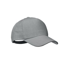 Czapka z daszkiem z konopi szary