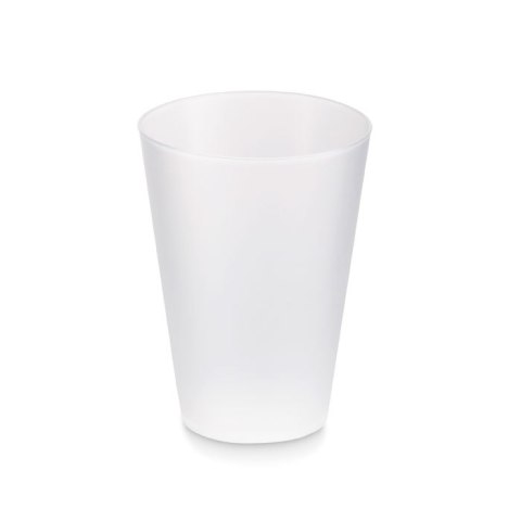 Kubek eventowy 300ml przezroczysty biały Kubek eventowy 300ml przezroczysty biały