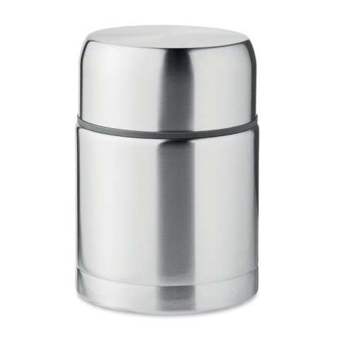Słoik z podwójną ścianką 800ml srebrny mat