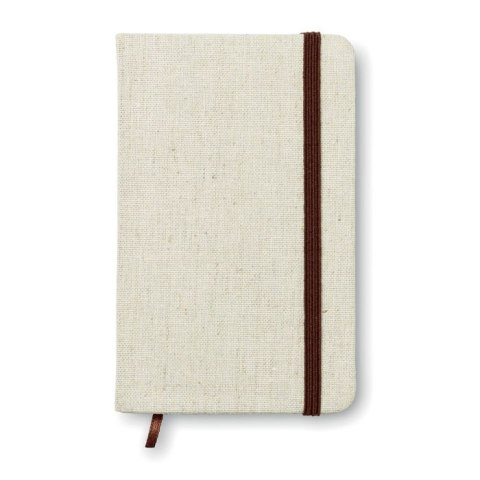 Notes A6 z płócienną okładką beżowy Notes A6 z płócienną okładką beżowy