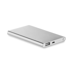 Płaski Powerbank 4000mAh srebrny mat