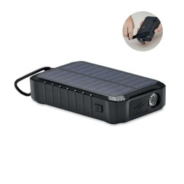 Solarny power bank 8000 mAh czarny