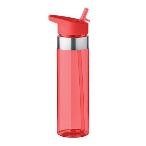 Butelka z tritanu 650ml przezroczysty czerwony Butelka z tritanu 650ml przezroczysty czerwony