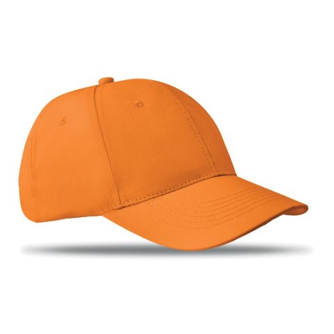 Czapka baseballowa 6 paneli pomarańczowy
