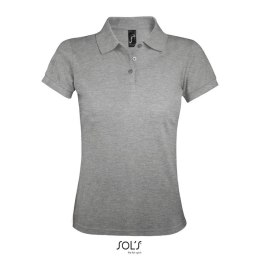 PRIME Damskie POLO 200g grey melange XL