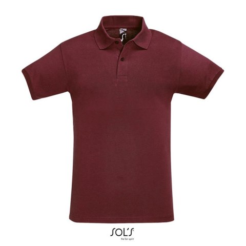 PERFECT Męskie POLO 180g Burgundy XXL