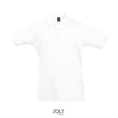 SUMMER II Dziecięce POLO Biały 3XL