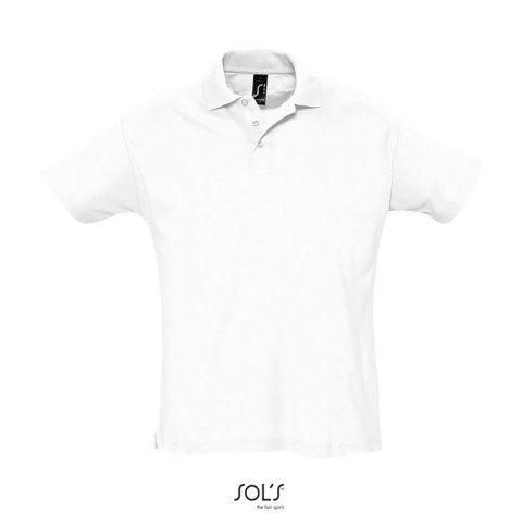 SUMMER II Męskie POLO 170g Biały L SUMMER II Męskie POLO 170g Biały L