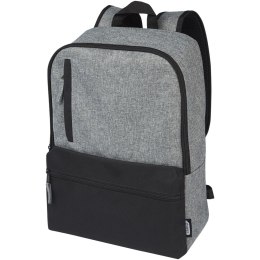 Reclaim 15-calowy plecak na laptopa 14 l z recyklingu czarny, szary melanż
