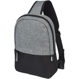 Reclaim torba na pierś z recyklingu z certyfikatem GRS, 3,5 l czarny, szary melanż