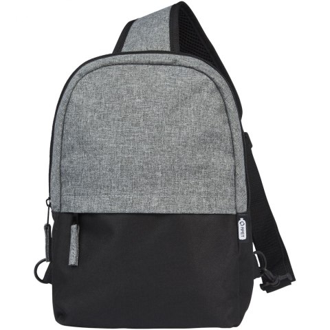 Reclaim torba na pierś z recyklingu z certyfikatem GRS, 3,5 l czarny, szary melanż Reclaim torba na pierś z recyklingu z certyfikatem GRS, 3,5 l czarny, szary melanż