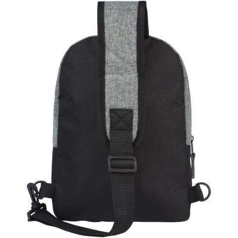 Reclaim torba na pierś z recyklingu z certyfikatem GRS, 3,5 l czarny, szary melanż Reclaim torba na pierś z recyklingu z certyfikatem GRS, 3,5 l czarny, szary melanż